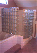 glass block shower enclosure sample